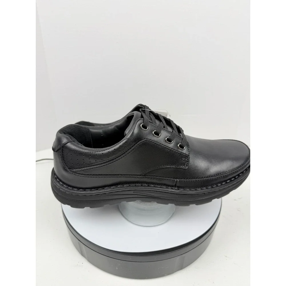 Drew Orthopedic Arch Support Men's Black Leather Comfort Oxford Dress Shoes 10 N